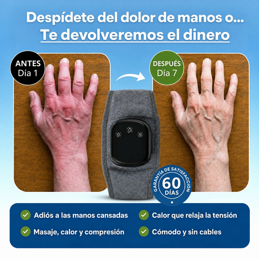 TheraGrip™ — Masajeador 3-en-1: Alivia Túnel Carpiano, Artritis y Rigidez en 5 Minutos