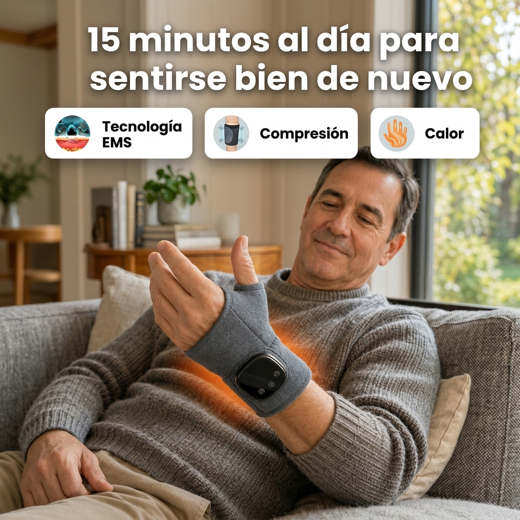 TheraGrip™ — Masajeador 3-en-1: Alivia Túnel Carpiano, Artritis y Rigidez en 5 Minutos